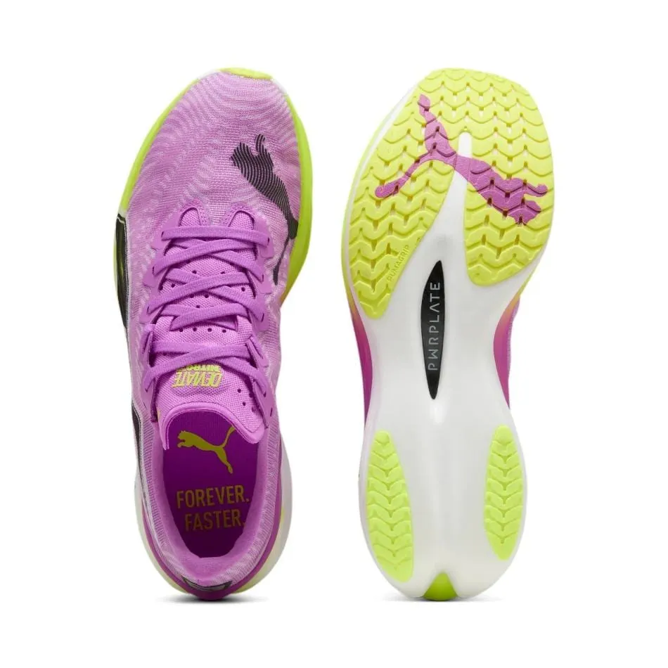 Puma Herren Deviate NITRO Elite 3 Laufschuhe in Reinem Magenta/Gelb Alarm SS25