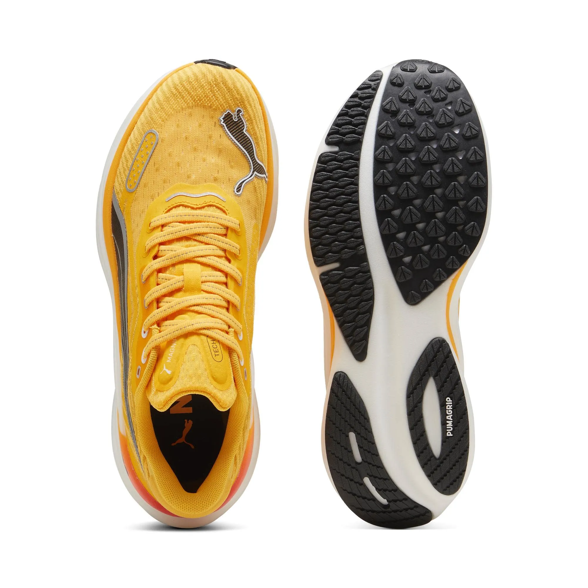 Puma Herren Magnify NITRO 2 Tech - Sonnenstrom-Sonnenuntergangsglühen-PUMA Weiß - AW24