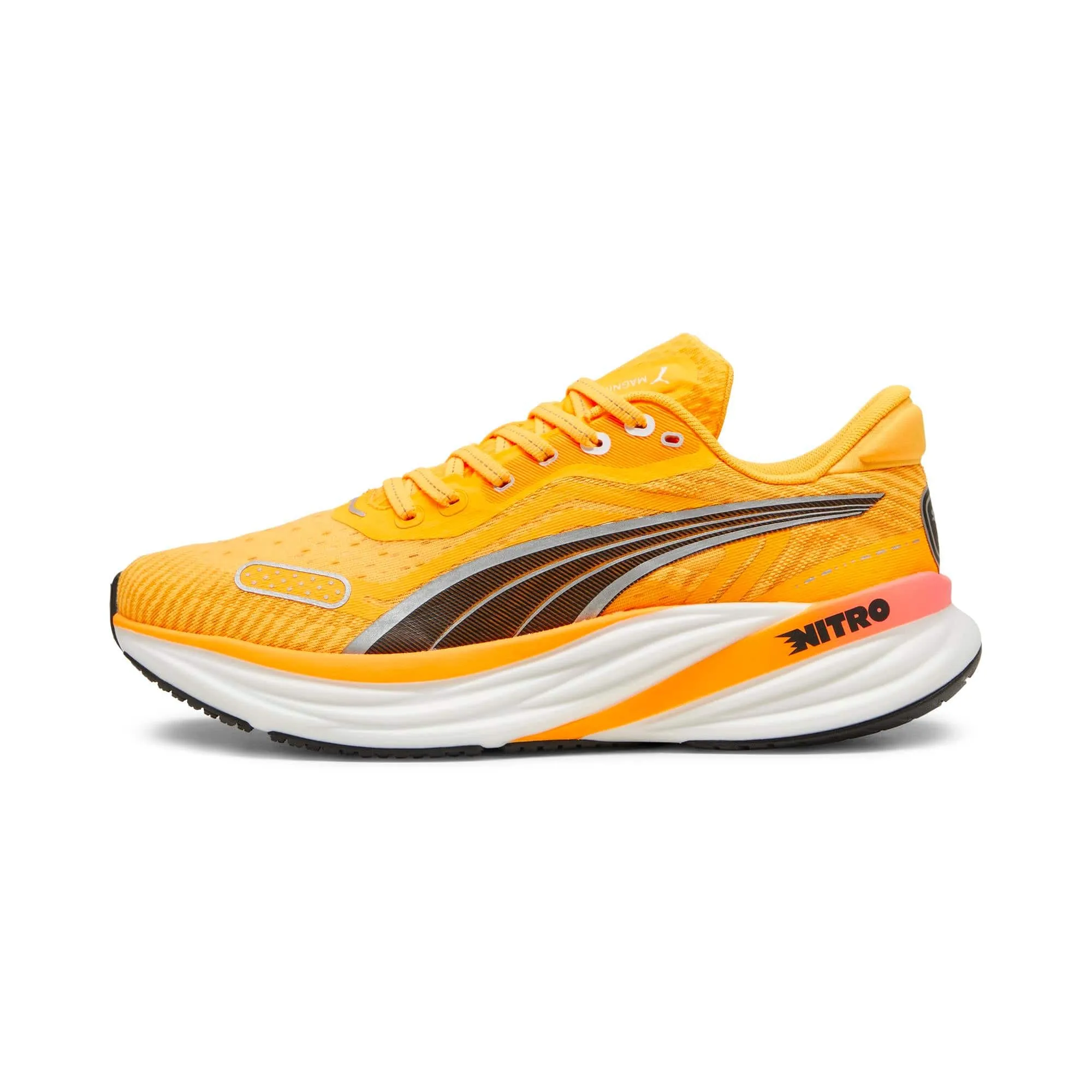 Puma Herren Magnify NITRO 2 Tech - Sonnenstrom-Sonnenuntergangsglühen-PUMA Weiß - AW24