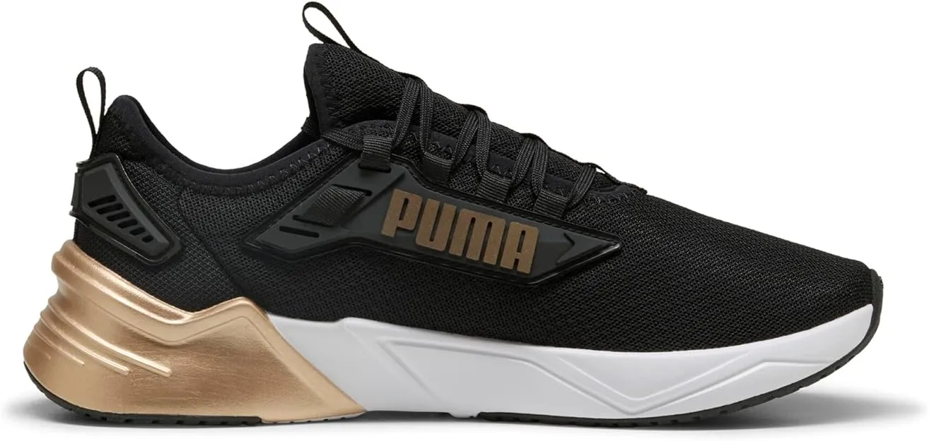 PUMA HERREN RETALIATE SCHWARZ/GOLD LAUFSCHUHE