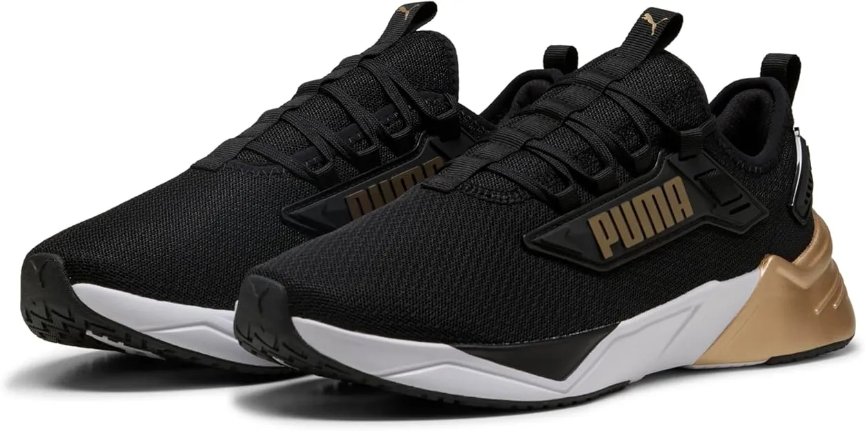 PUMA HERREN RETALIATE SCHWARZ/GOLD LAUFSCHUHE