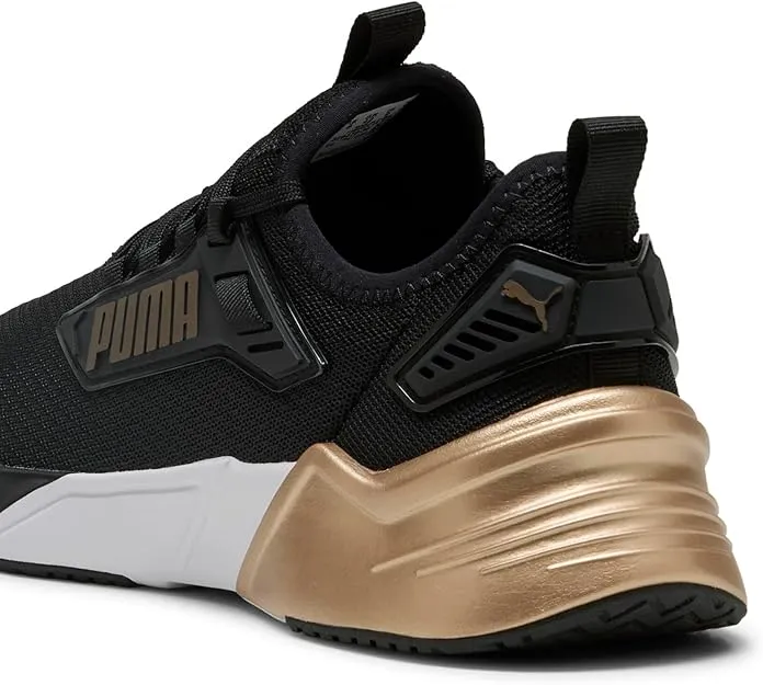 PUMA HERREN RETALIATE SCHWARZ/GOLD LAUFSCHUHE