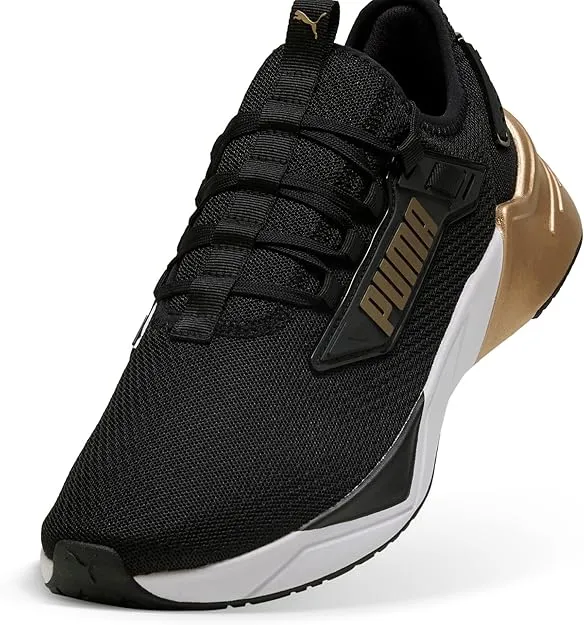 PUMA HERREN RETALIATE SCHWARZ/GOLD LAUFSCHUHE