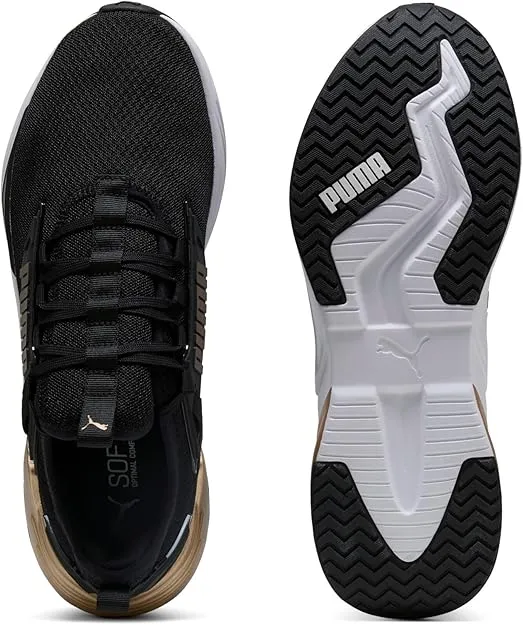 PUMA HERREN RETALIATE SCHWARZ/GOLD LAUFSCHUHE