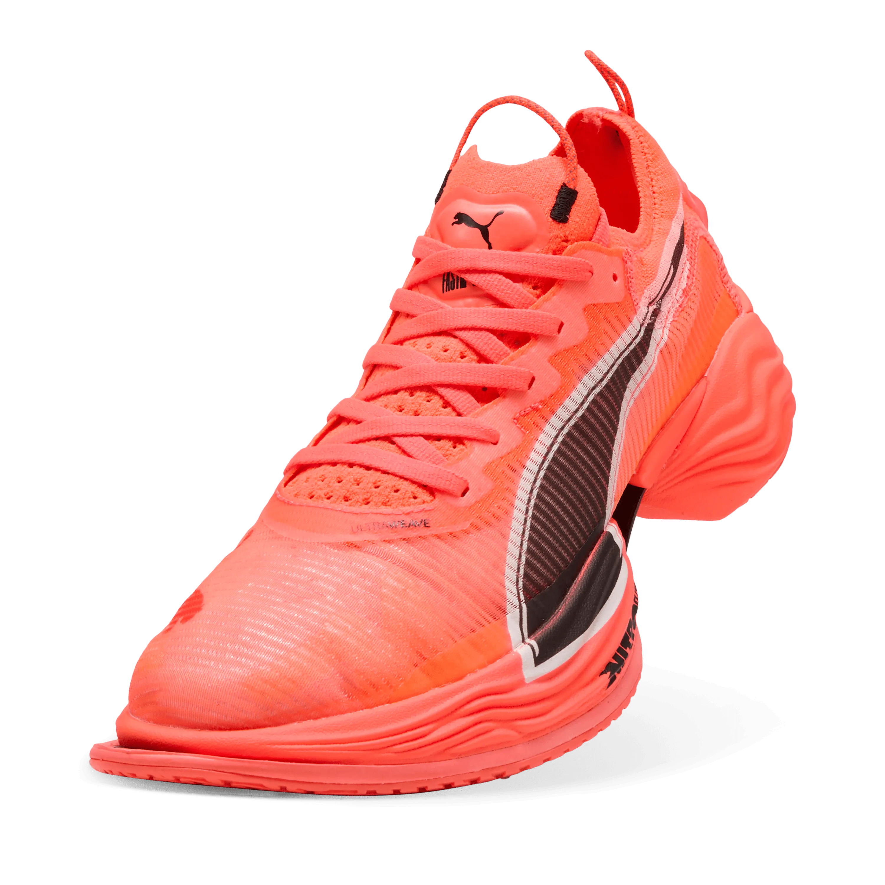 Puma Damen Fast-R NITRO Elite 2 Laufschuhe in Leuchtendrot/Puma Weiß SS25