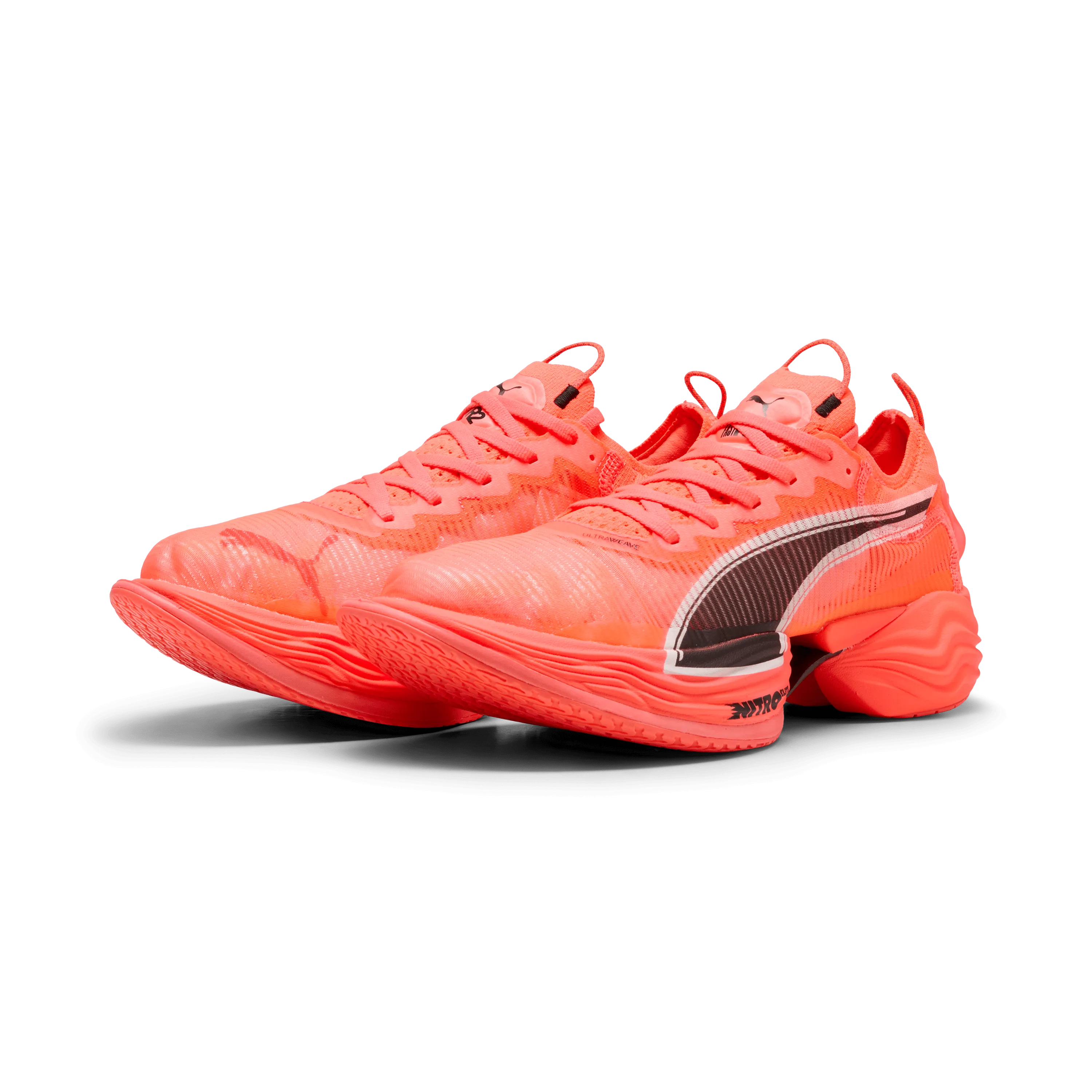 Puma Damen Fast-R NITRO Elite 2 Laufschuhe in Leuchtendrot/Puma Weiß SS25