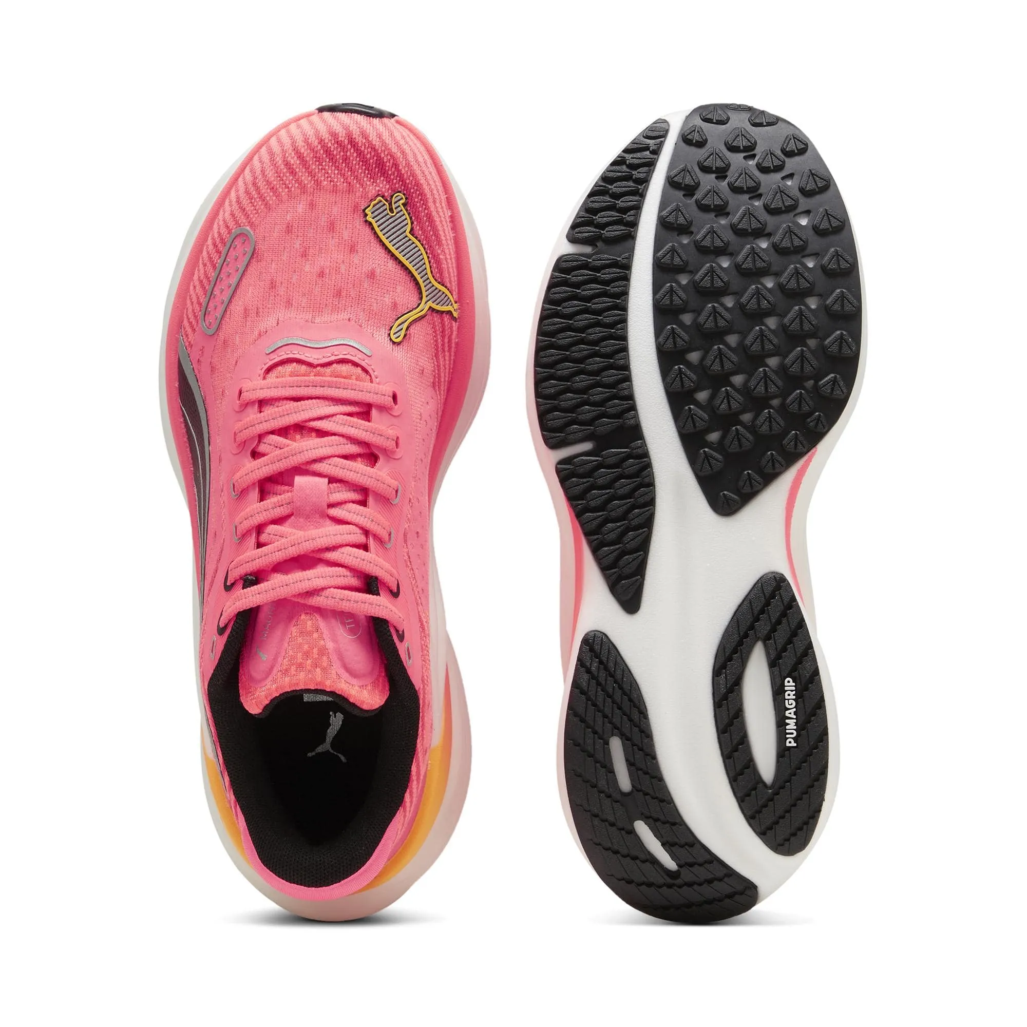 Puma Damen Magnify NITRO 2 Tech - Sonnenstrom-Sonnenuntergangsglühen-PUMA Weiß - AW24