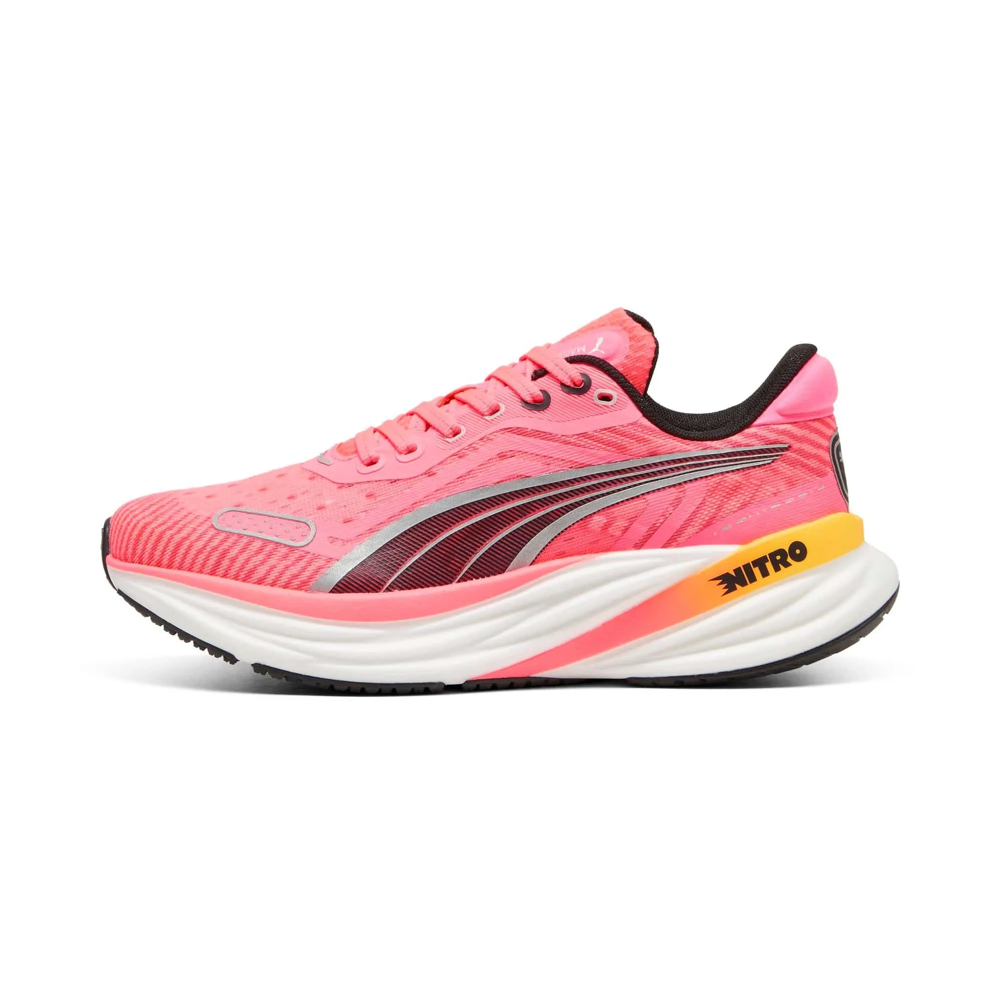 Puma Damen Magnify NITRO 2 Tech - Sonnenstrom-Sonnenuntergangsglühen-PUMA Weiß - AW24