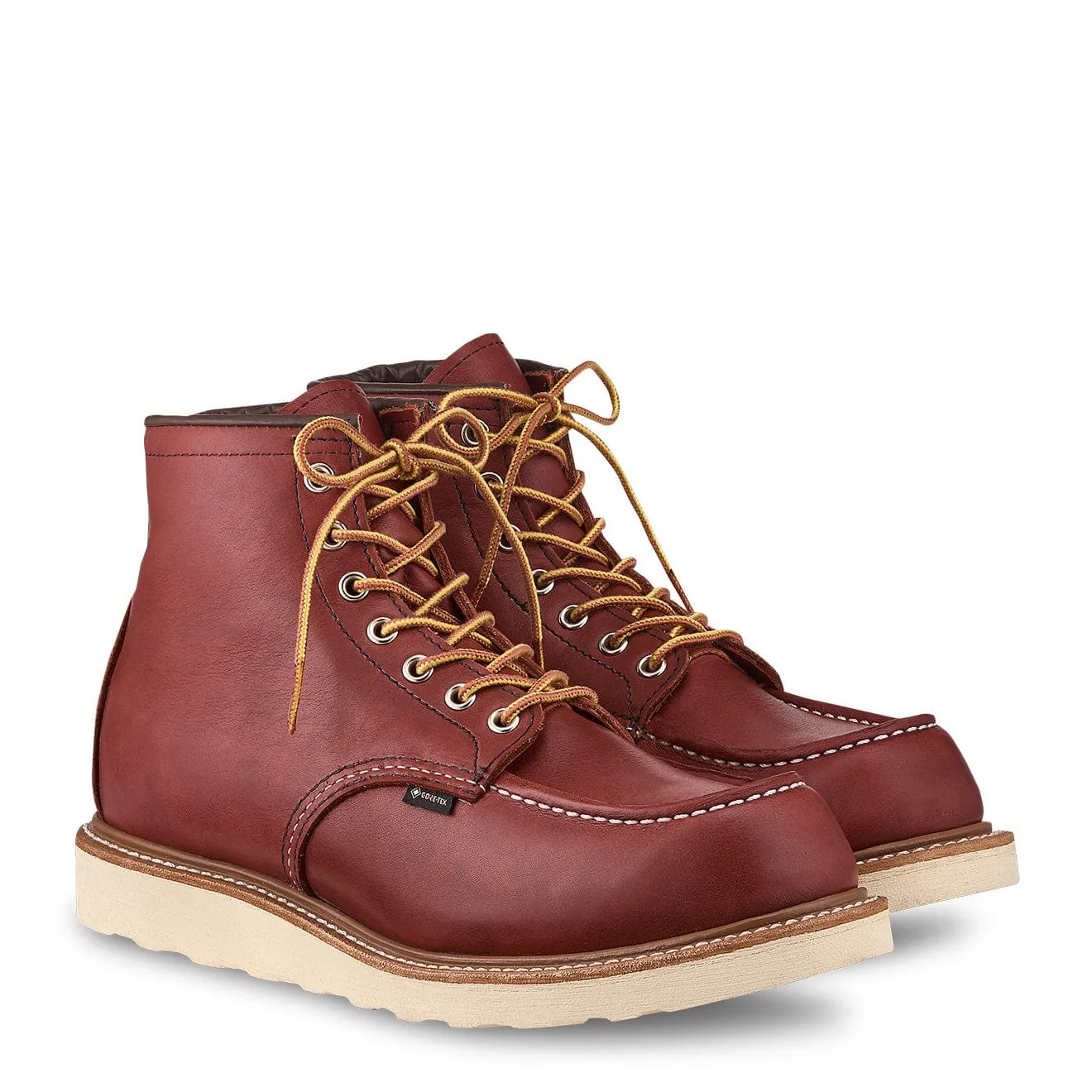 Red Wing 6-Zoll Classic Moc Gore-Tex Stiefel Rostrot Taos