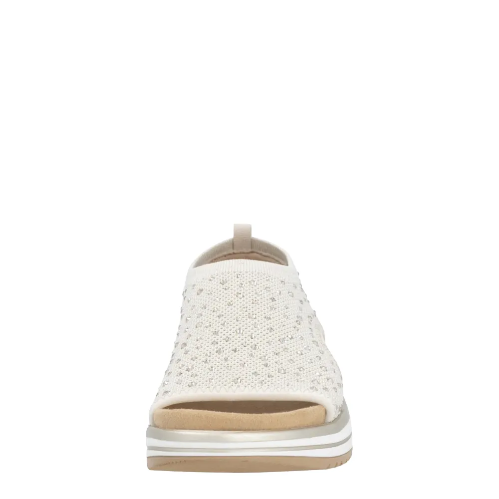 Remote Damen Jocelyn 55 Schlupf-Stretch-Sandale in Alabaster