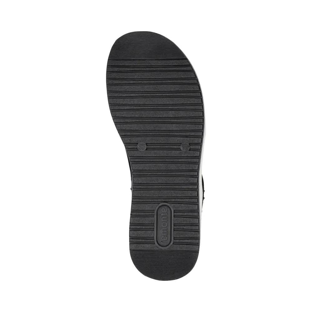 Remote Damen Jocelyn 55 Schlupf-Stretch-Sandale in Schwarz