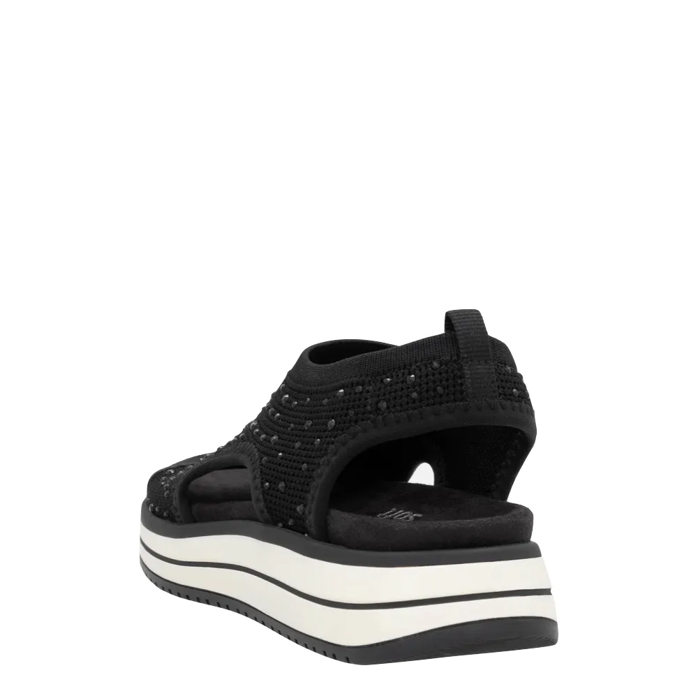 Remote Damen Jocelyn 55 Schlupf-Stretch-Sandale in Schwarz