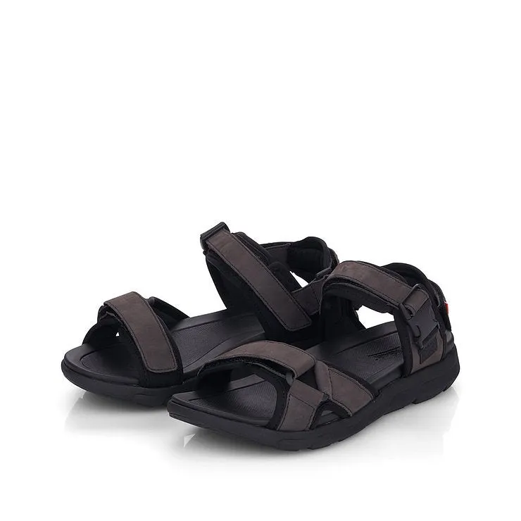 Rieker Schuhe 20803-45 Granit/Schwarz Sportlich