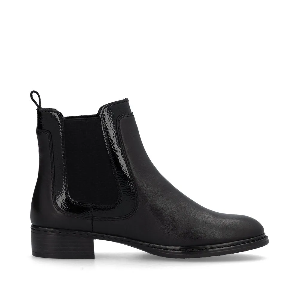 Rieker Schuhe 73457-00 Chelsea Schwarz