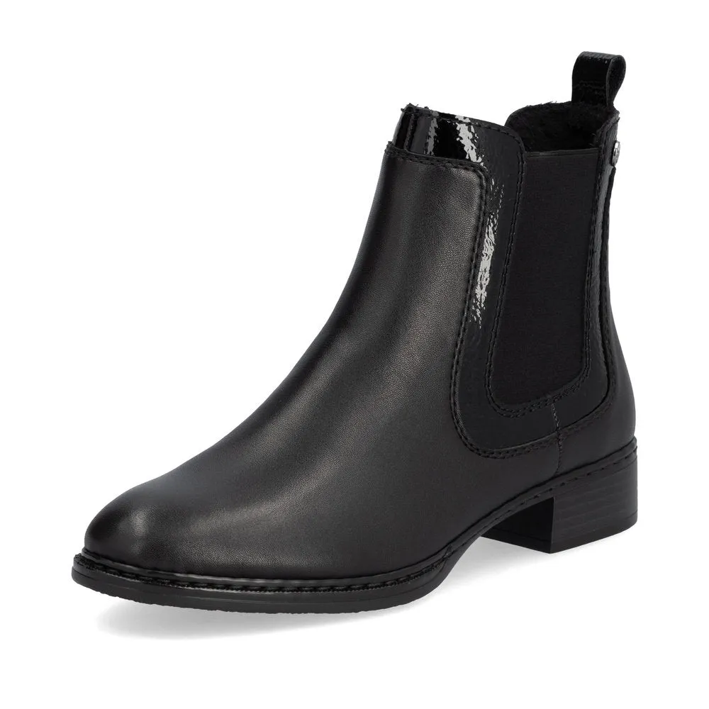 Rieker Schuhe 73457-00 Chelsea Schwarz