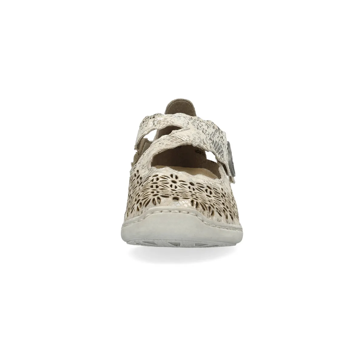 Rieker Damen 413G4-90 Doris Beige/Metallic/Perle