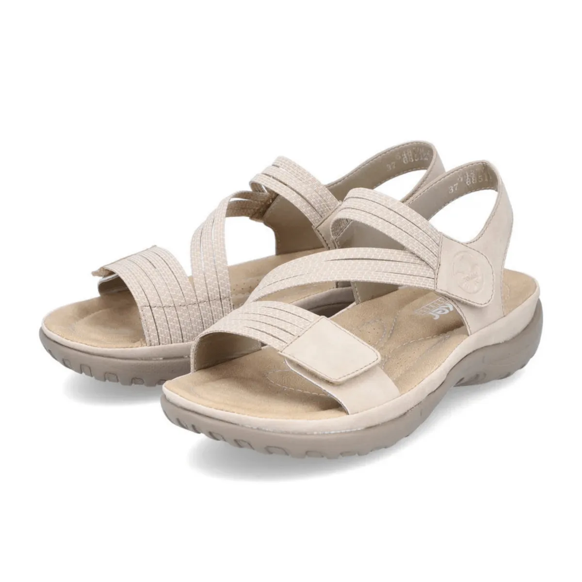 Rieker Damen 64870-62 Franja Ingwer/Weiß