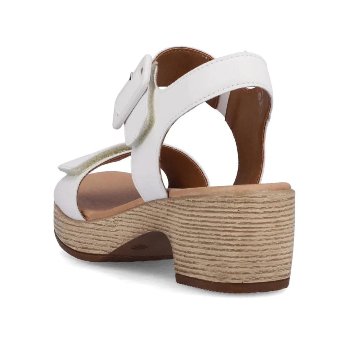 Rieker Damen D0N52-80 Jerilyn Weißes Leder