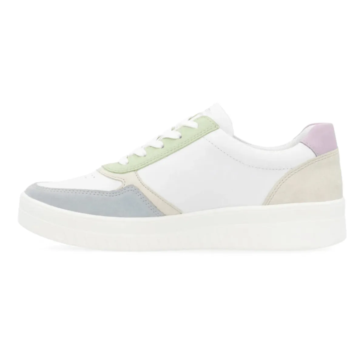 Rieker Damen Kendra D0J01-87 Blau/Weiß/Creme/Rosa/Mauve/Hellminz Rieker Schuhe