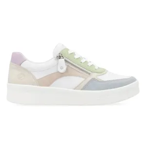 Rieker Damen Kendra D0J01-87 Blau/Weiß/Creme/Rosa/Mauve/Hellminz Rieker Schuhe
