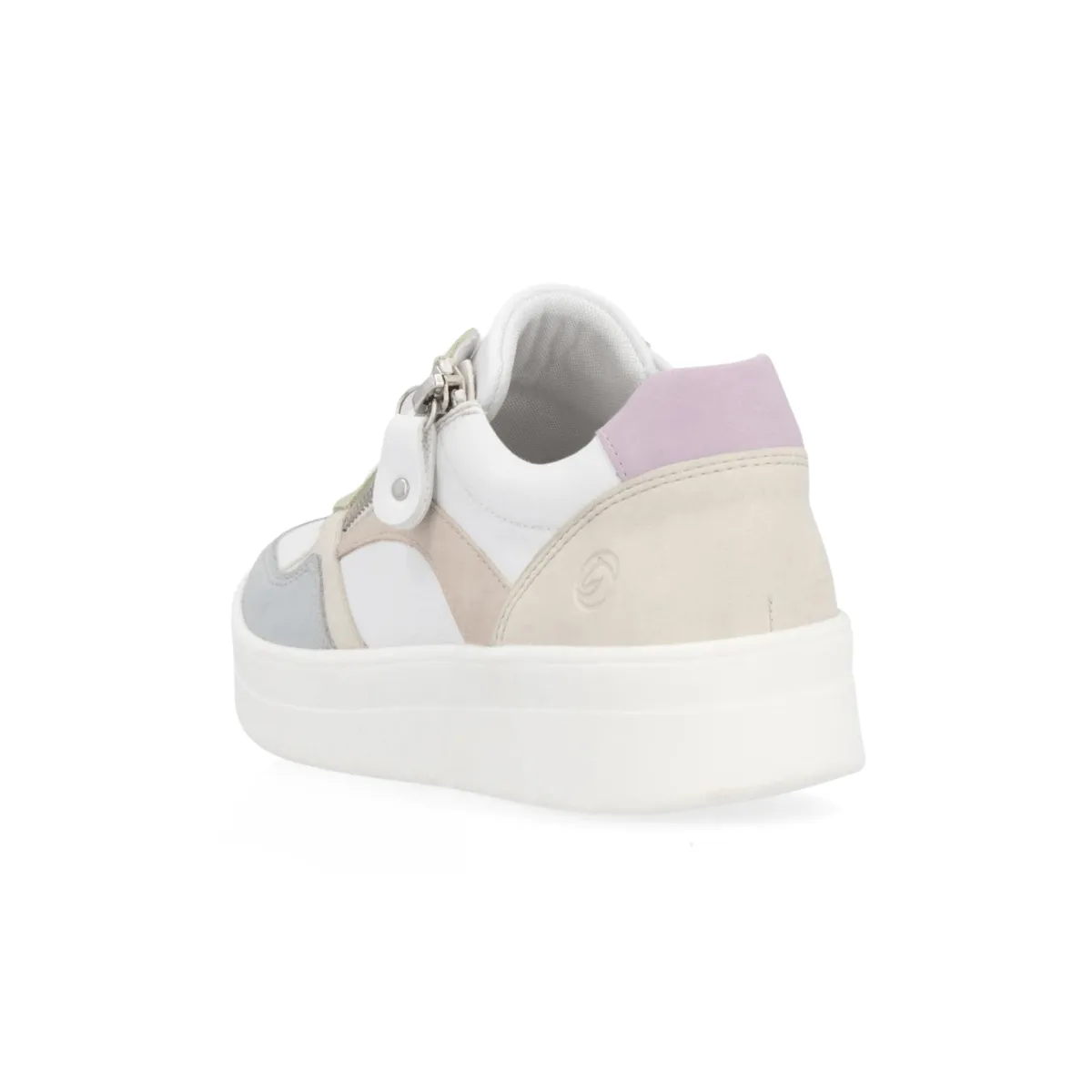 Rieker Damen Kendra D0J01-87 Blau/Weiß/Creme/Rosa/Mauve/Hellminz Rieker Schuhe
