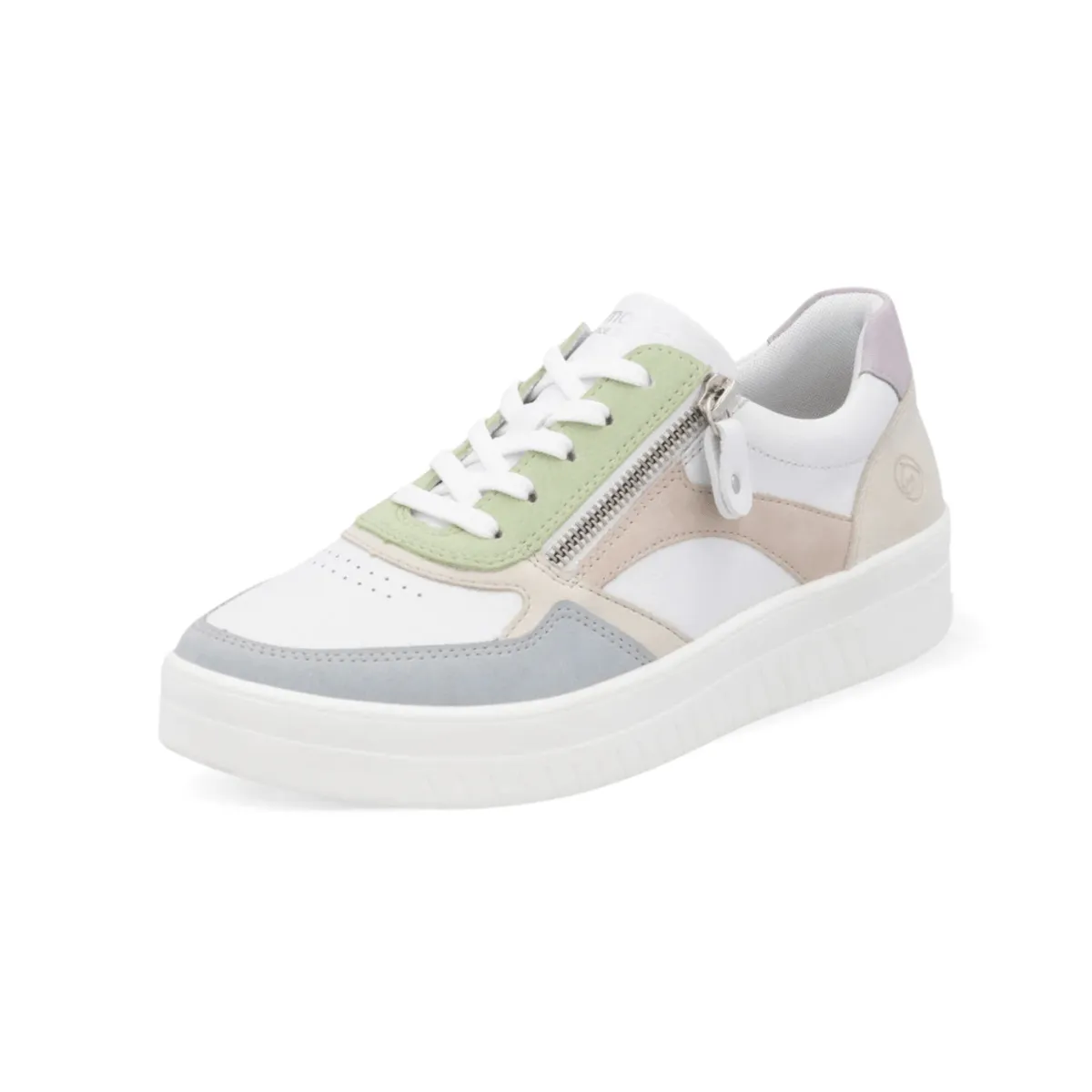 Rieker Damen Kendra D0J01-87 Blau/Weiß/Creme/Rosa/Mauve/Hellminz Rieker Schuhe