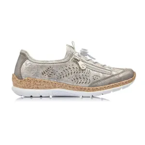 Rieker Damen N42K6-40 Grau Metallic