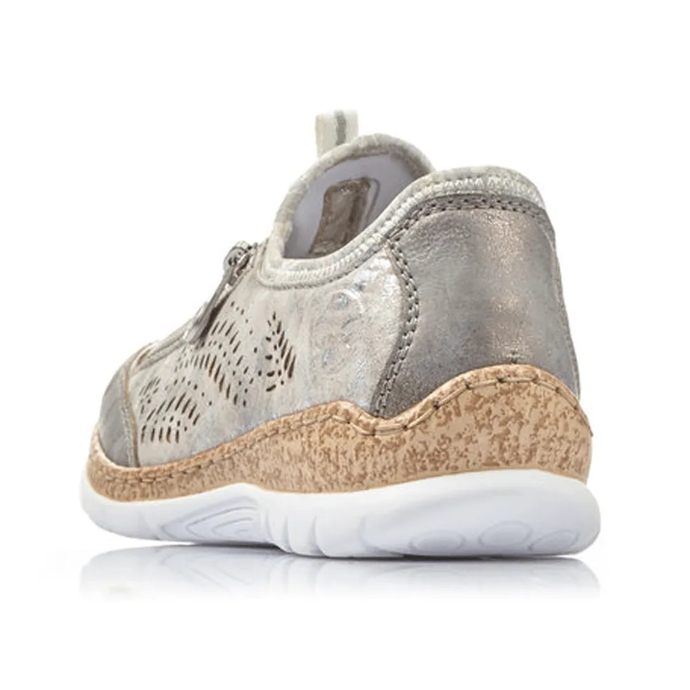 Rieker Damen N42K6-40 Grau Metallic
