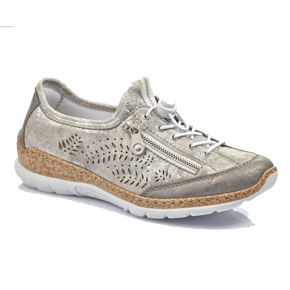 Rieker Damen N42K6-40 Grau Metallic