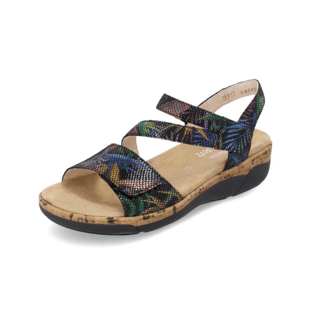 Rieker Damen R6860-91 Jocelyn Schwarz Multi Leder