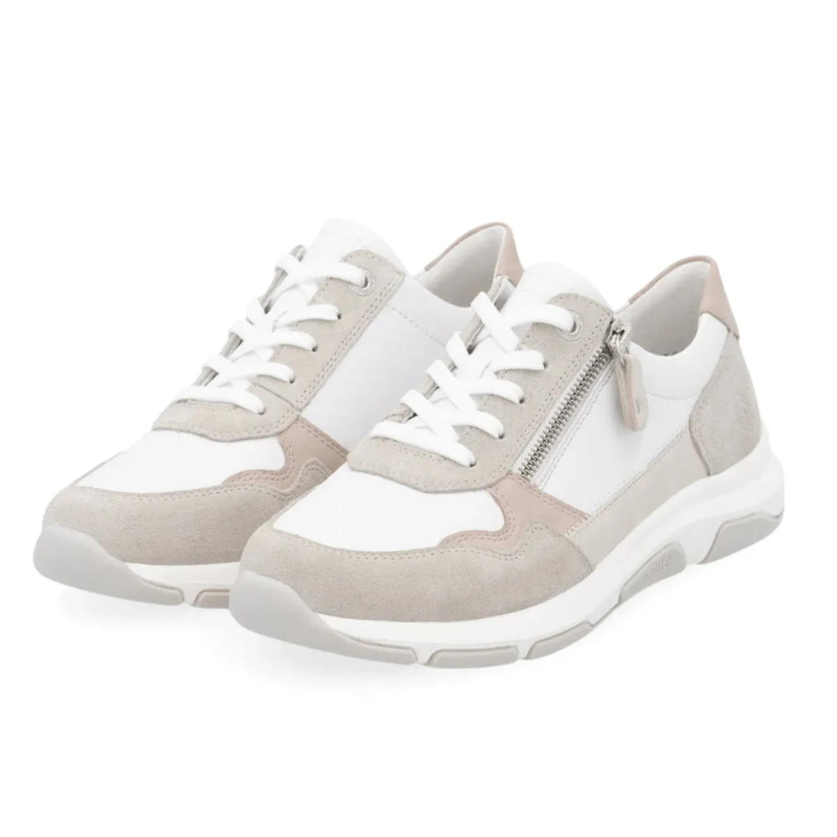 Rieker Damen Soraya D1S03-81 Quarz/Weiß/Rosa/Creme