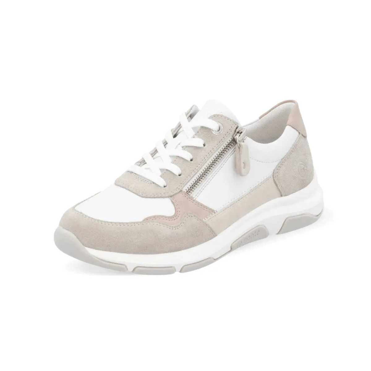 Rieker Damen Soraya D1S03-81 Quarz/Weiß/Rosa/Creme