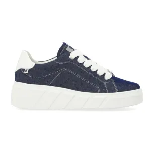 Rieker Damen W0501-14 Carla Ozean/Off White/Denim