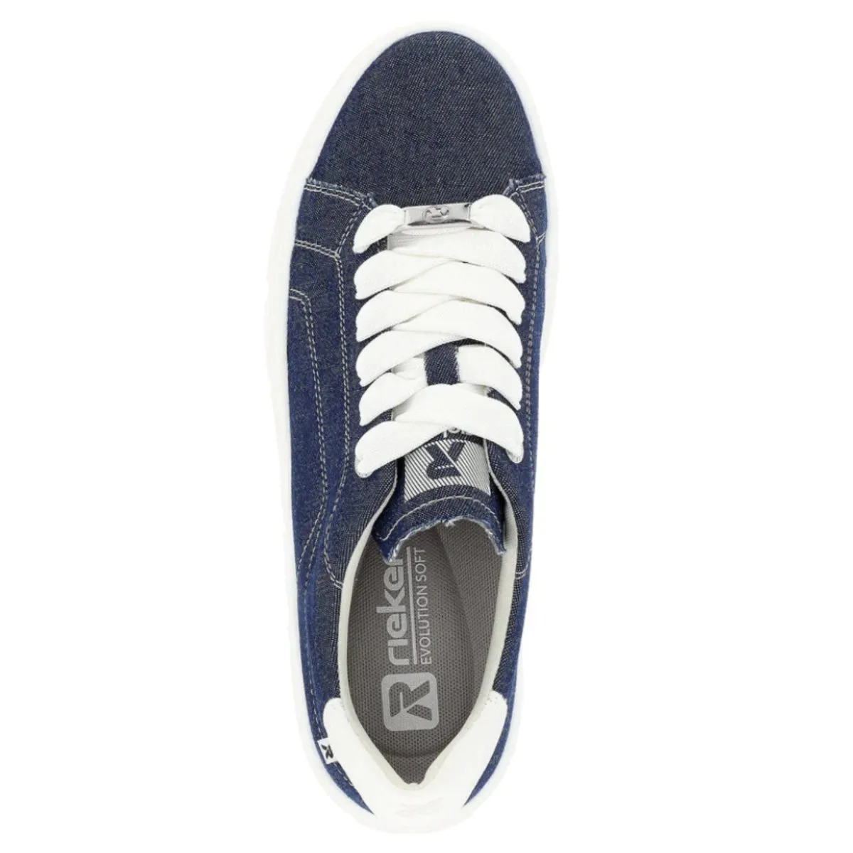 Rieker Damen W0501-14 Carla Ozean/Off White/Denim