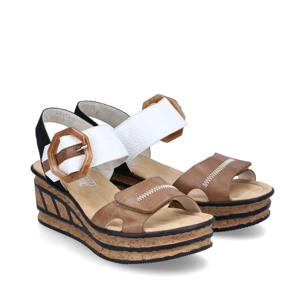 RIKER ROSE SANDALETTE - 6817664 - BRAUN MULTI