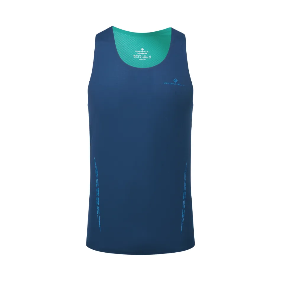 Ronhill Herren Tech Race Weste in Dunkelblau/Tiefes Laguna SS25
