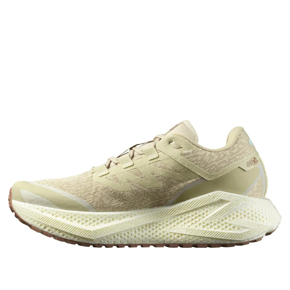 Salomon Herren Aeroglide 3 GRVL Laufschuhe in Grünschleier/Vanilleeis/Rostbraun SS25