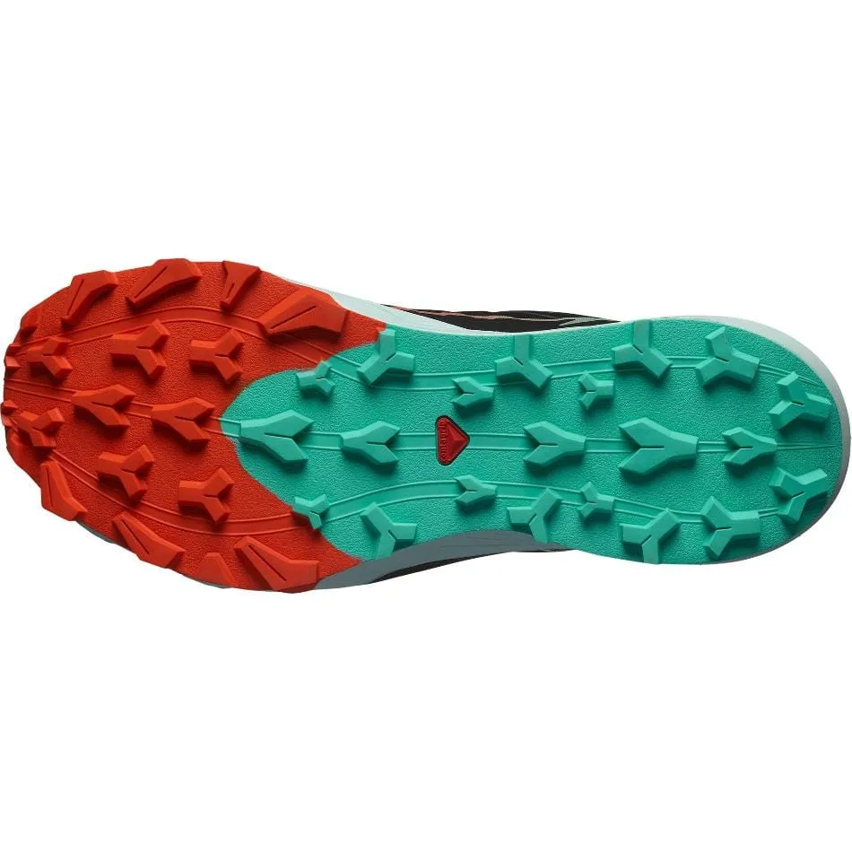Salomon Herren Thundercross Trailrunning-Schuhe in Schwarz/Kirschtomato/Elektrisches Grün