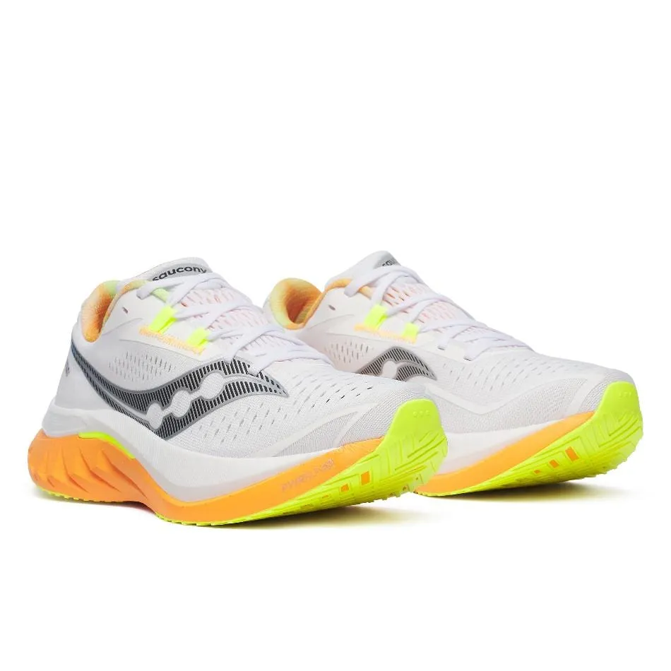 Saucony Herren Endorphin Speed 4 Laufschuhe in Weiß/Peel SS25