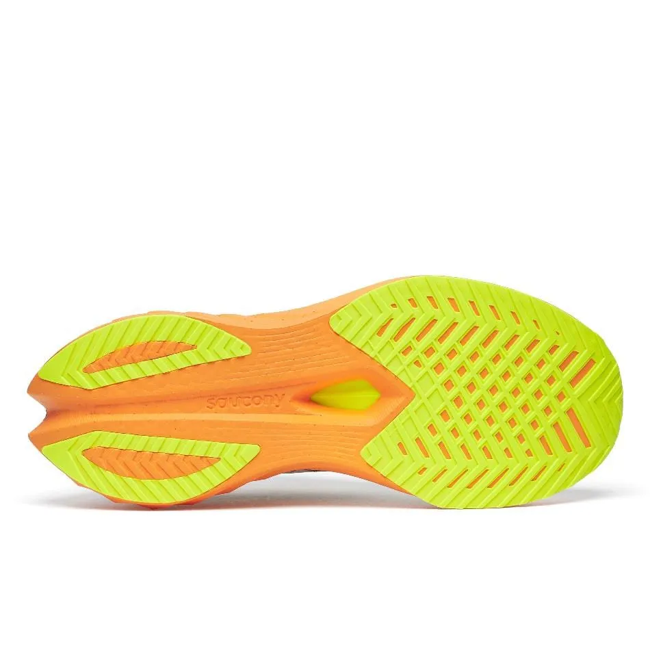 Saucony Herren Endorphin Speed 4 Laufschuhe in Weiß/Peel SS25