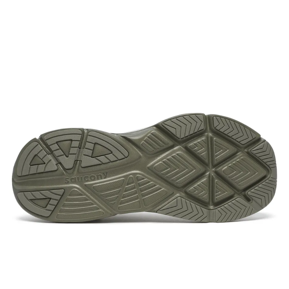 Saucony Herren Guide 18 Laufschuhe in Wolke/Olive SS25 - Online Exklusiv