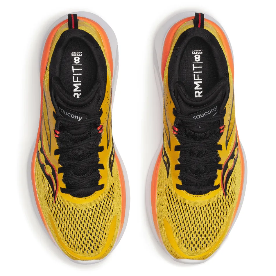 Saucony Herren Omni 22 Laufschuhe in Pollen/Schwarz SS25 - Online Exklusiv