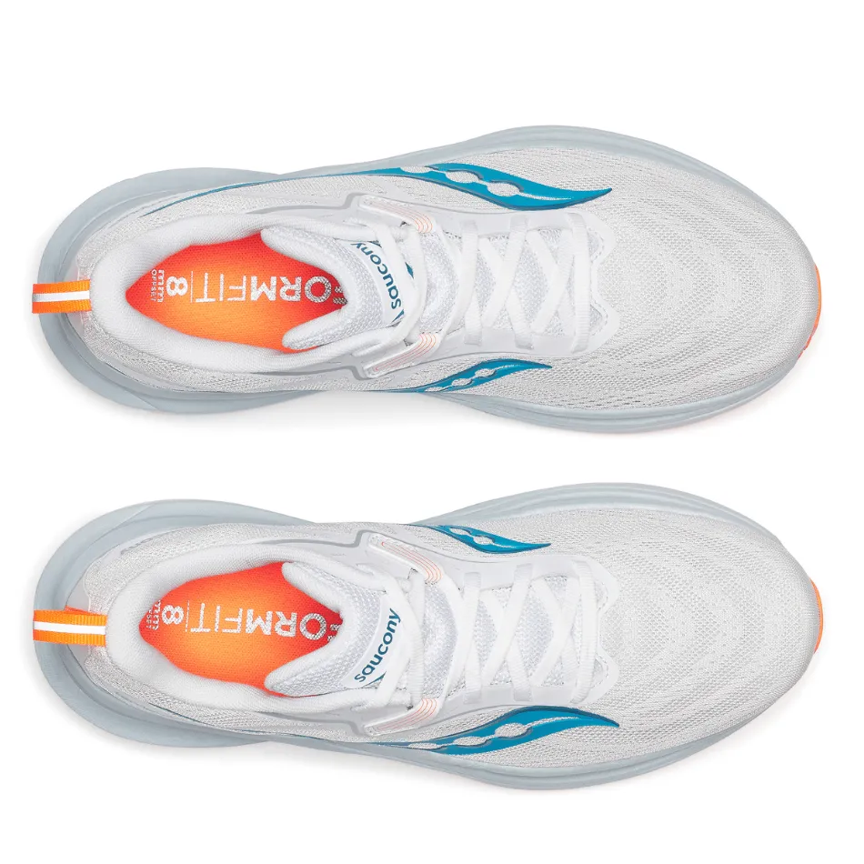Saucony Herren Tempus 2 Laufschuhe in Weiß/Viziblau - Online Exklusiv