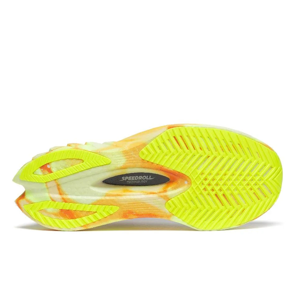 Saucony Damen Endorphin Pro 4 Laufschuhe in Nebel/Schäl SS25
