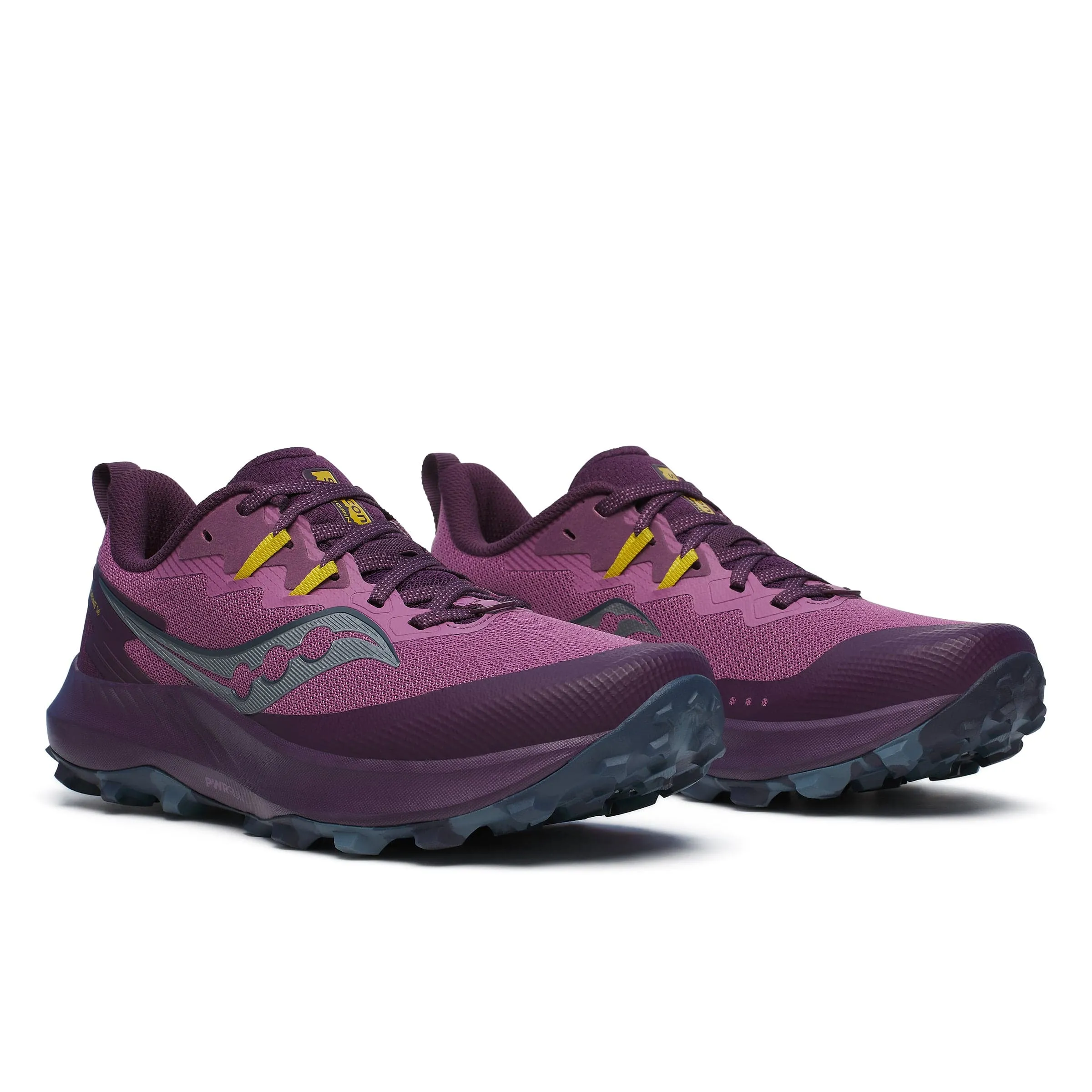 Saucony Damen Peregrine 14 Trailrunning-Schuhe in Pflaume/Aubergine SS24