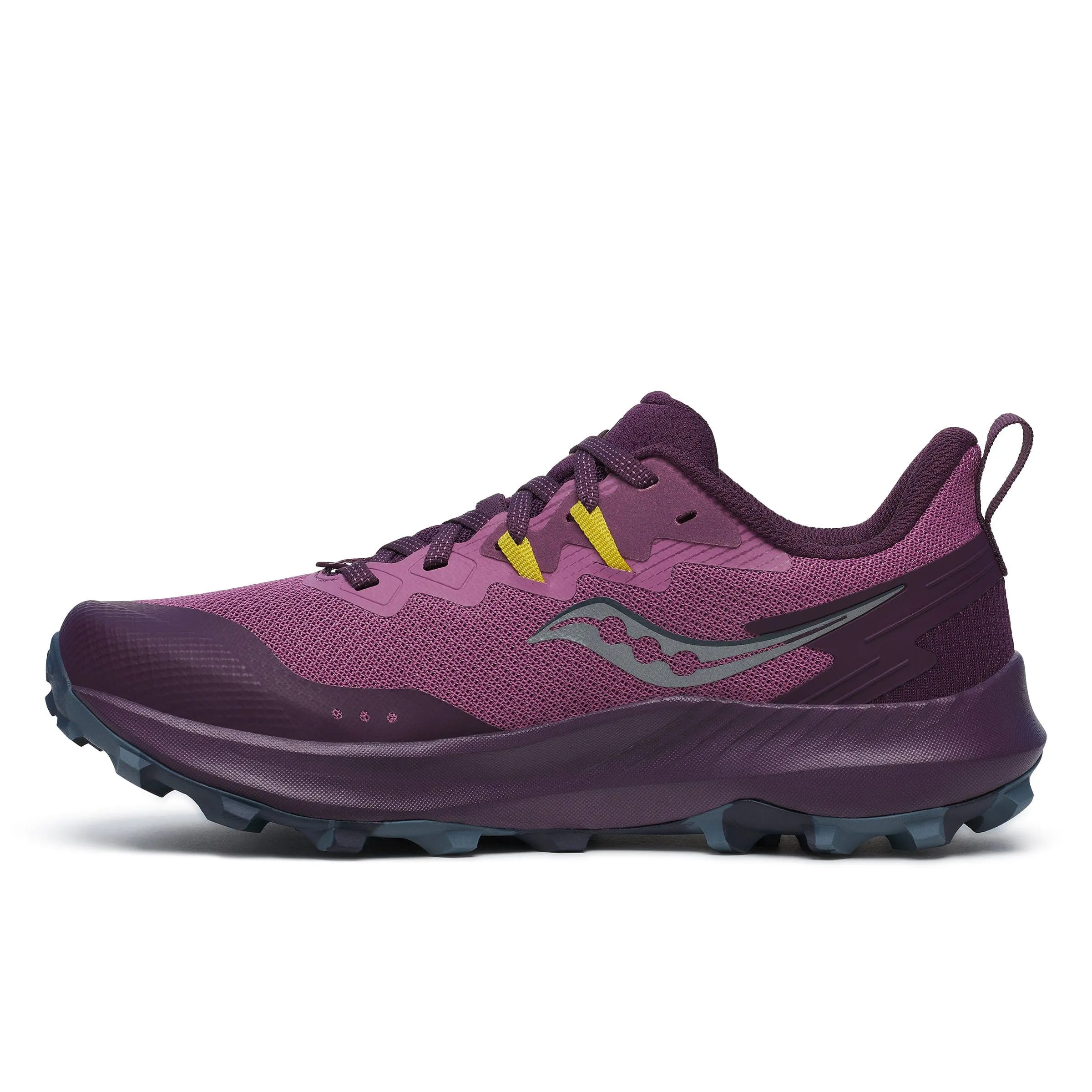 Saucony Damen Peregrine 14 Trailrunning-Schuhe in Pflaume/Aubergine SS24