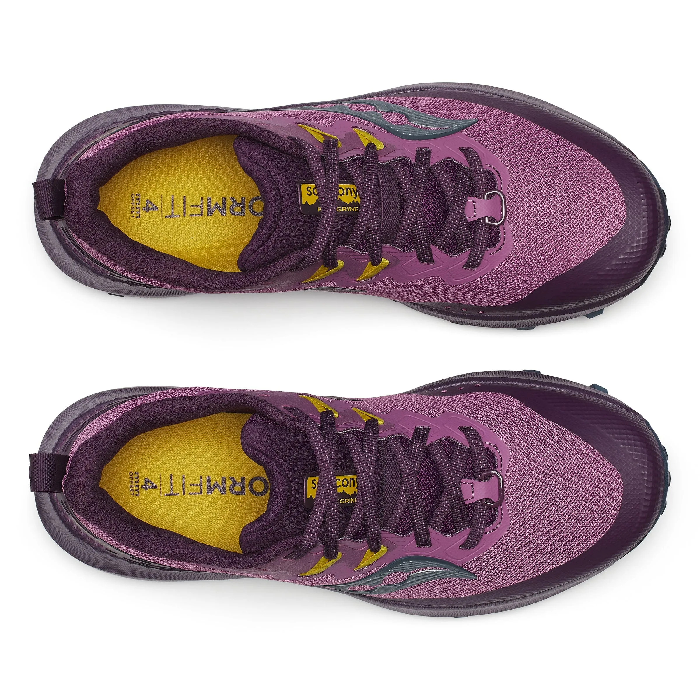 Saucony Damen Peregrine 14 Trailrunning-Schuhe in Pflaume/Aubergine SS24
