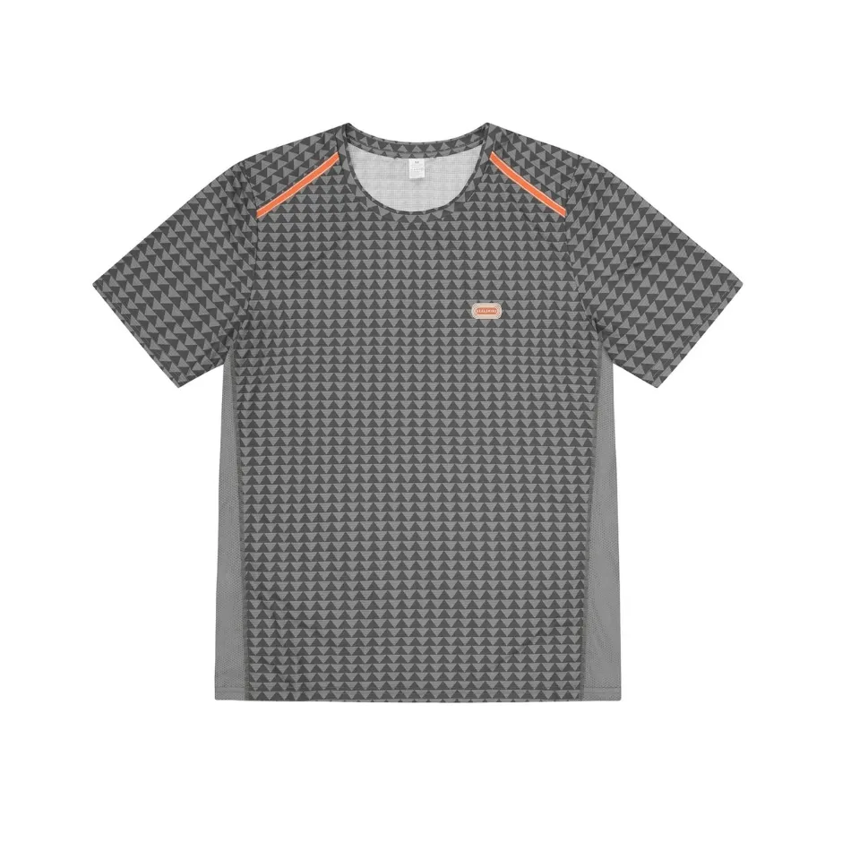Sealskinz Herren Sprowston Ultra Leichtes Laufshirt mit Diamantdruck in Schwarz SS25