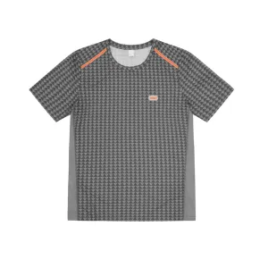 Sealskinz Herren Sprowston Ultra Leichtes Laufshirt mit Diamantdruck in Schwarz SS25