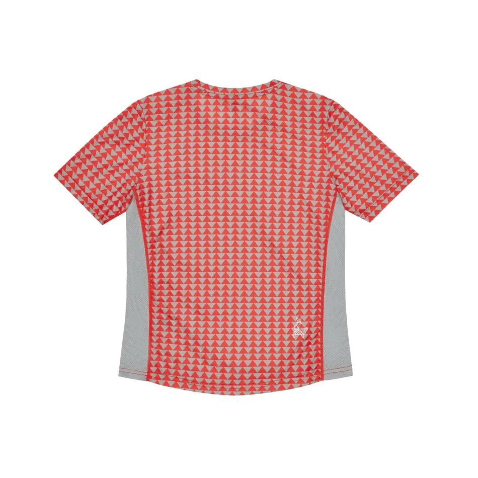 Sealskinz Damen Keswick Ultra Leichtes Laufshirt mit Diamantmuster in Orange SS25